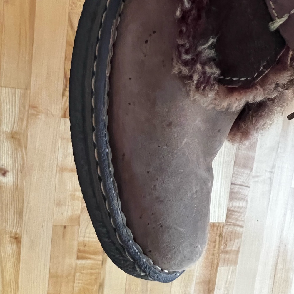 Born Telly Shearling Boots sz 10 42 Leather - Picture 7 of 7